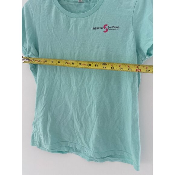 17th Street Surf Shop Virginia Beach Tee w Graphic on‎ Back Women’s size Small - Picture 9 of 10